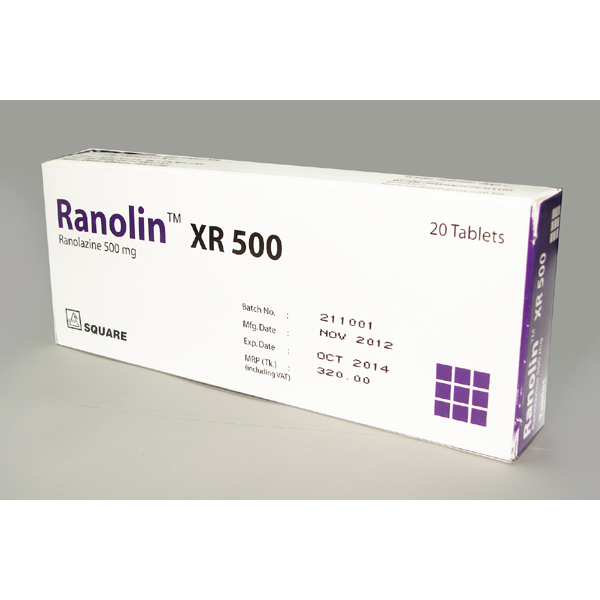 RANOLIN XR  500mg Tab. 